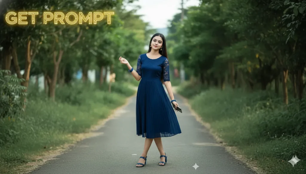 Outdoor Village Pathway Portrait prompt